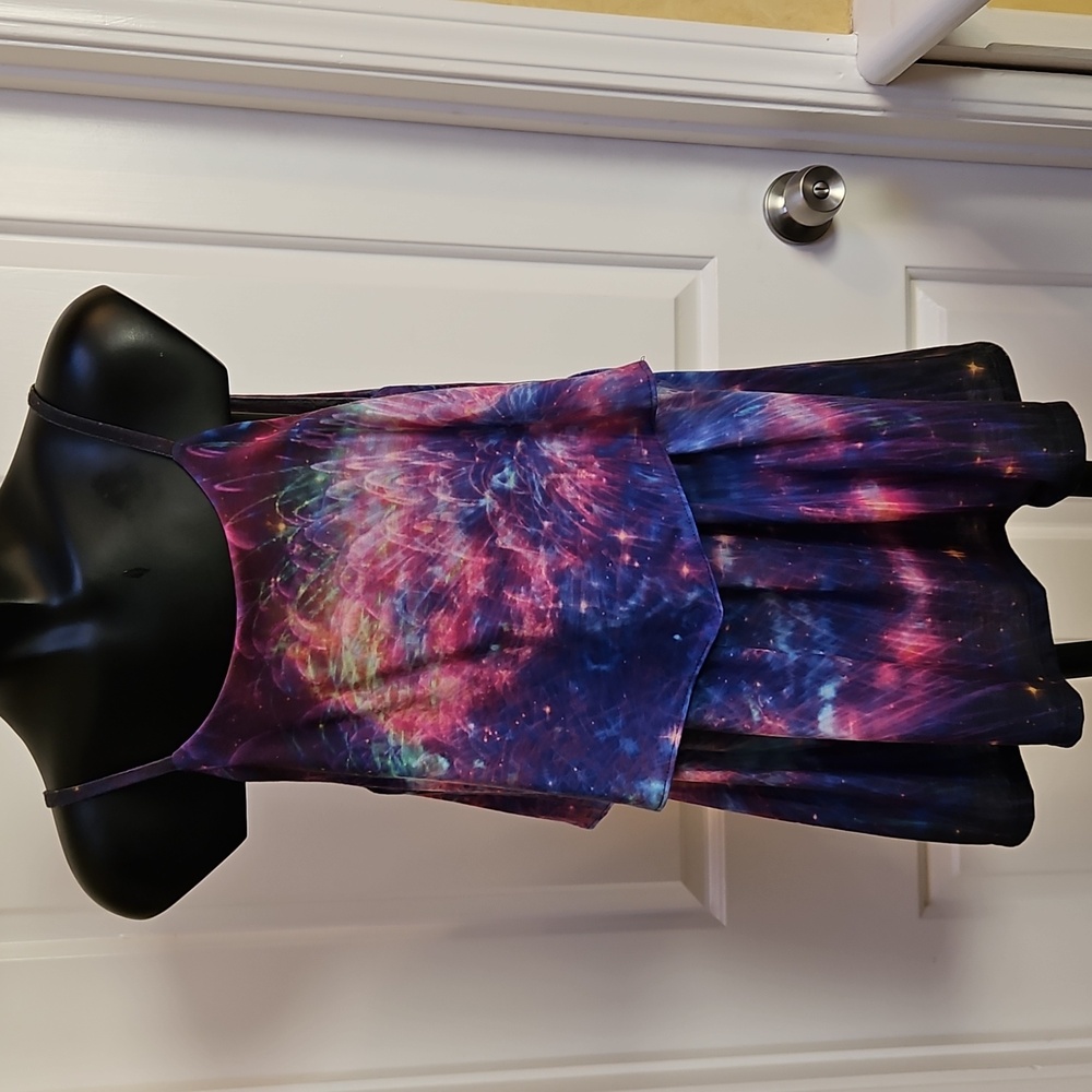 MR. GUGU & MISS GO Galaxy Print Kids Tank Top Shirt Top - 10-12